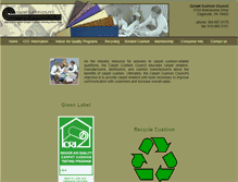 Tablet Screenshot of carpetcushion.org